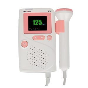 Doppler fetal para monitoreo de latidos cardíacos del bebé durante el embarazo en Ecuador.
