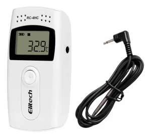 Datalogger Elitech RC-4HC para registro de temperatura y humedad en Ecuador.
