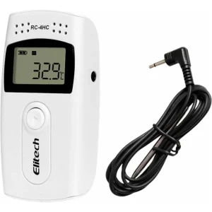 Datalogger Elitech RC-4HC para registro de temperatura y humedad en Ecuador.